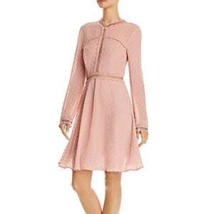Bardot Cherie Lace Trim Long Sleeves Party Dress
